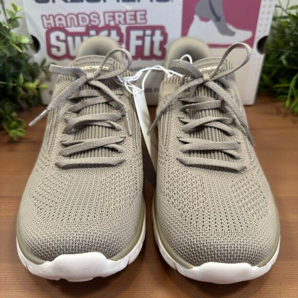 Skechers Women's Virtue Swift Fit Hands Free Shoes Taupe Size 6.5 - Picture 5 of 7